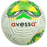 Avessa FT-300 Futbol Topu No.5 Sarı Yeşil Desenli 425 gr - Beyaz