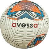 Avessa FT-300 Futbol Topu No.5 Turuncu Mavi Desenli 425 gr - Beyaz