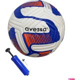 Avessa FT-900 4 Astar 420 gr No:5 Futbol Maç Topu Orta Sertlikte Halı Saha Maç Topu + Top Pompası - Lacivert