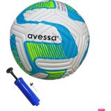 Avessa FT-900 4 Astar 420 gr No:5 Futbol Maç Topu Orta Sertlikte Halı Saha Maç Topu + Top Pompası - Mavi