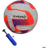 Avessa FT-900 4 Astar 420 gr No:5 Futbol Maç Topu Orta Sertlikte Halı Saha Maç Topu + Top Pompası - Turuncu
