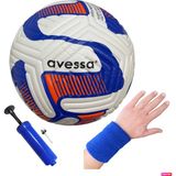 Avessa FT-900 4 Astar 420 gr No:5 Futbol Maç Topu Orta Sertlikte Halı Saha Topu + Pompa + Bileklik - Lacivert