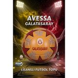 Avessa Galatasaray Lisanslı Futbol Topu – Lıon - No:5 - 4 Astarlı Dayanıklı Katman - 430 gr - Sarı - Kırmızı