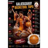 Avessa Galatasaray Rose Basketbol Topu - Dayanıklı Kauçuk - 520 Gram - 6 Astarlı - Sarı - Kırmızı - 7 Numara