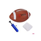 AVESSA Kauçuk Amerikan Futbol Topu 430 gr Standart Boy + Pompa + Havlu Bileklik