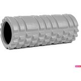 Avessa Kısa Foam Roller Masaj Köpüğü Köpük Rulo Yuvarlama Köpüğü Egzersiz Aleti 33 cm - Açık Gri