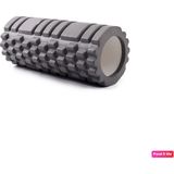 Avessa Kısa Foam Roller Masaj Köpüğü Köpük Rulo Yuvarlama Köpüğü Egzersiz Aleti 33 cm - Gri