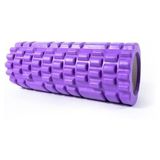 Avessa Kısa Foam Roller Masaj Köpüğü Köpük Rulo Yuvarlama Köpüğü Egzersiz Aleti - Mor