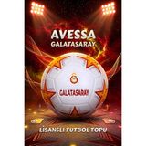 Avessa Lisanslı Galatasaray Futbol Topu - Dayanıklı ve Uzun Ömürlü Yapı - No:5 - 430 gr - Sarı - Kırmızı