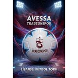 Avessa Lisanslı Trabzonspor Futbol Topu - Dayanıklı ve Uzun Ömürlü Yapı - No:5 - 430 gr - Bordo - Mavi