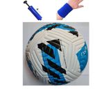 AVESSA Orijinal Futbol Topu Pompa Hediyeli Sert Zemin Halı Saha Futbol Topu Mavi No:5 Pompa + Bileklik