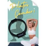 AVESSA Pilates Çemberi Siyah 35 Cm Çapında Denge Esneklik Için Mükemmel- Sıkı Ve Güçlü Kaslar