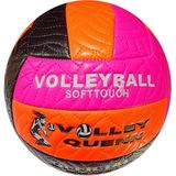 Avessa Queen Fosforlu Voleybol Topu Pembe-Turuncu-Siyah BSF-012 - Renkli