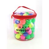 Avessa Renkli Pinpon Topu 100 Adet Çantalı Masa Tenisi Topu
