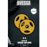AVESSA Salon Tipi Kauçuk Kaplama Olimpik Plaka 2 x 2,5 kg Dayanıklı & Şık Tasarım!