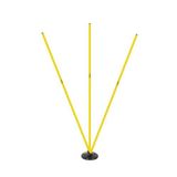 Avessa Scucs 1146 Kauçuk Takozlu 3'Lü Açılı Çubuk Slalom Antrenman Malzemesi, Standart, Krl-1146S, Sarı