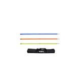 Avessa Scucs 1165 Slalom Çubuğu Çivili 32Mm Çantalı Set 6Lı, Standart, Krl-Scx-1165, Çok Renkli