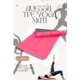 AVESSA TPE-30 Çift (Taraflı) Renk 0,60 mm Kırmızı Yoga Matı – Kaymaz Yüzey, Yüksek Yoğunluk Pilates Minderi