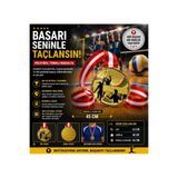 AVESSA Voleybol Figürlü Madalya, 6,5 cm, Kırmızı-Beyaz Kurdela
