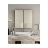 AVEVA HOME MDF 2 Kapaklı Aynalı Banyo Dolabı 70 X 70 X 15 cm – Çok Amaçlı, Yüksek Kalite, Modern Tasarım