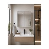 AVEVA HOME Monzaa Lavobo Üstü Aynalı Banyo Dolabı 50x50x15 Cm