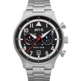 Avi-8 AV-4088-11 Gri Siyah Metalik Erkek Kol Saati