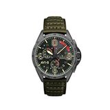 Avi-8 P-51 Mustang Blakeslee Chronograph Av-4077-05 Vk68 Deri Erkek Kol Saati - Yeşil