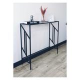 AVİBO HOME Classe Siyah Dresuar Kahve Köşesi Modern Konsol Füme Cam 100 cm