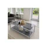 AVİBO HOME Mira Gri Orta Sehpa Füme Cam