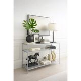 AVİBO HOME Peru Açık Gri Dresuar Kahve Köşesi Modern Konsol 100 cm Şeffaf Cam