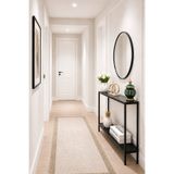 AVİBO HOME Santino Siyah Dresuar Kahve Köşesi Modern Konsol Siyah Ahşap Füme Cam 100*20*85