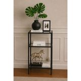 AVİBO HOME Vera Yan Sehpa Çiçeklik Dekoratif Aksesuar Rafı Çok Amaçlı Raf 90*40*30