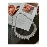 aviola jewelry Luxury Zirkon Taşlı Bridal Set, Gelin Takı Seti Kolye Küpe Bileklik Yüzük Düğün Nişan Seti