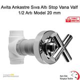 Avita Ankastre Sıva Altı Stop Vana Valf 1/2 Artı Model 20 Mm