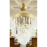 Avizade (Kampanyaya Özel) Lüks Eskitme Kristal Taşlı Modern Plafonyer Avize. Salon/Mutfak/Antre/Oturma Odası