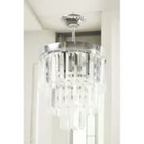 Avizade Lüks Krom Kristal Taşlı Modern Plafonyer Avize. Salon/Mutfak/Antre/Oturma Odası/Mağaza/Showroom