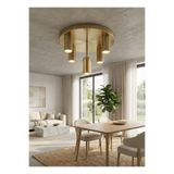 avizade MİREN 5'li Eskitme Modern Sabit Başlıklı Spot Avize LED GU10 Duy Uyumlu Tavan Avizesi Tavan Aydınlatma Salon Mutfak Avizesi