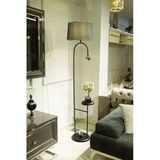 avizade Modern Çok Kullanışlı Krom Şapkalı Lambader
