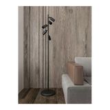 avizade SOLVİA 5'li Spot Lambader - Siyah Metal Gövdeli Modern Yer Lambası| Minimalist Metal Gövde