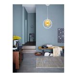 Avizade Tekli Beyaz, Bal Camlı Avize-Modern-Endüstriyel-Sarkıt Avize-Salon-Mutfak-Çocuk Odası-Oturma Odası