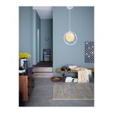 avizade Tekli Beyaz, Beyaz Camlı Avize-modern-endüstriyel-sarkıt Avize-salon-mutfak-çocuk Odası-oturma Odası BEYAZ AVİZE BEYAZ CAM 25 x 50