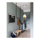 avizade Tekli Beyaz, Beyaz Camlı Avize-modern-endüstriyel-sarkıt Avize-salon-mutfak-çocuk Odası-oturma Odası BEYAZ RENK AVİZE BEYAZ CAM 25 x 50