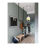 Avizade Tekli Beyaz, Beyaz Camlı Avize-Modern-Endüstriyel-Sarkıt Avize-Salon-Mutfak-Çocuk Odası-Oturma Odası