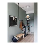 avizade Tekli Beyaz, Füme Camlı Avize-modern-endüstriyel-sarkıt Avize-salon-mutfak-çocuk Odası-oturma Odası BEYAZ RENK AVİZE FÜME RENK CAM 25 x 50