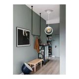 Avizade Tekli Beyaz, Füme Camlı Avize-Modern-Endüstriyel-Sarkıt Avize-Salon-Mutfak-Çocuk Odası-Oturma Odası