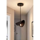 avizade VELARİS Siyah Metal Tekli Sarkıt Avize – Minimalist Modern Yaprak Tasarımlı Aydınlatma - Modern Salon ve Mutfak Hol Aydınlatması