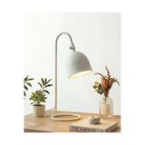 avizade ZETA Beyaz Retro Endüstriyel Metal Çalışma Masası Lambası - Dekoratif Ofis ve Kitap Okuma Lambası