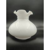 Avize Camı. Alaattin Model .süt Beyaz Parlak Renkte (Alt Yuva Çapı:11.00 Cm-H:14.00 Cm) - Parlak Beyaz