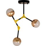 Avize Çarşısı Cordoba Gold 3 Lü Ledli Avize BS.9274-58-03 - Krom - Siyah