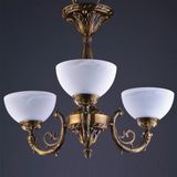 Avize Çarşısı Polo 3 kollu Camlı Eskitme Avize BS.7192-52-43